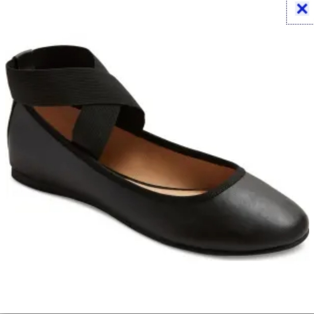 Mossimo Ballet Flats w/Ankle Strap - WIDE WIDTH